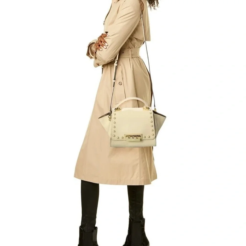 ZAC Zac Posen Eartha Top Handle Crossbody Womens Bag Mini Pearl Lady Swan Ivory - Picture 4 of 4